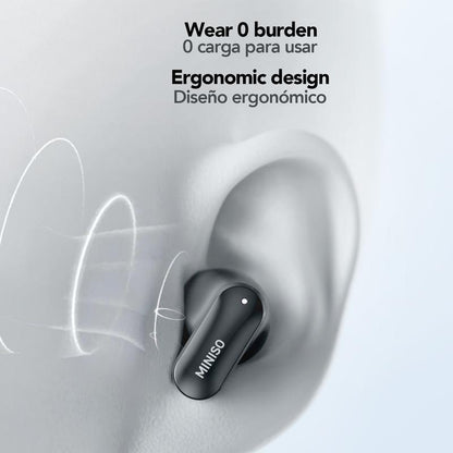 MINISO Wireless Earbuds Remote Control Take Pictures like Music Voice Assistant Call Power Bluetooth-Compatible Page Scroller Bluetooth 5.4 Earphones, Wireless Headphones with Mic Fully Compatible