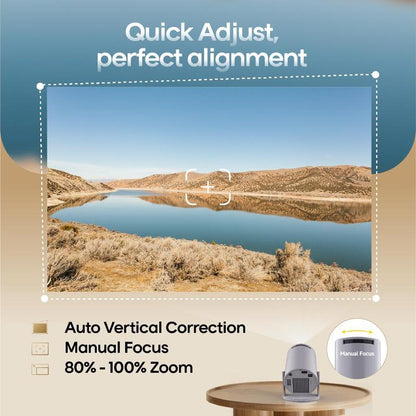 Magcubic Projector Android 14 Hy300 Pro, Dual Wifi6, 290 Ansi Brightness, 1280X720P Resolution, 3D Ready, Home Theater, Table Mount