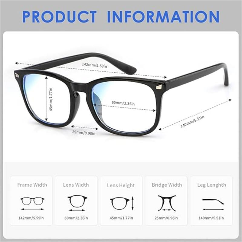 Blue Light Eyeglasses for Men Women,Blue Light Lens,Blue Light Glasses Men,Bluelight Glasses Women,Computer Glasses,Party Glasses