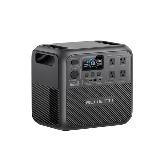 BLUETTI Elite 200 V2 Portable Power Station, 2073.6Wh Lifepo4 Battery, 4 AC Outlets (2600W/3900W Surge), Solar Generator for Camping, Off-Grid, Power Outages