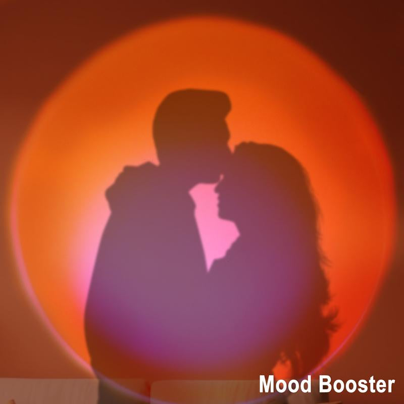 Fall Sunset Lamp Projector Light 180° Adjustable Sunset Mood Lamp, 4 Modes, Remote Control RGB Ambient Night Light for Bedroom, Gaming Room, Live Streaming Photography & Parties Home Wall Decor Party Live Streaming Halloween Decor Christmas Gift