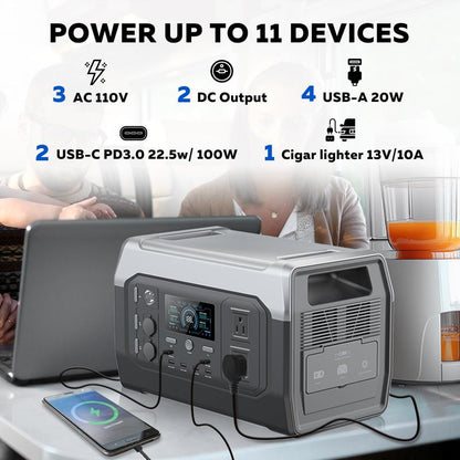 Black Friday Deal CTOLITY XP1000 1600W,1024Wh Portable Power Station,Lifepo4(Lfp)Battery,Full Charge in 1 Hr,1600W AC/100W USB-C Output,1000W AC Input,Solar Generator for Home Back up Power,Camping,Travel,Rvs&Emergencies Power Bank