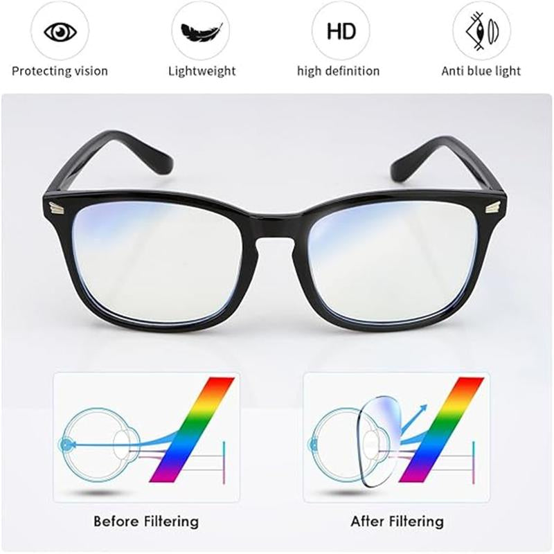 Blue Light Eyeglasses for Men Women,Blue Light Lens,Blue Light Glasses Men,Bluelight Glasses Women,Computer Glasses,Party Glasses