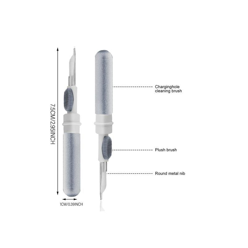 Pen-Shaped Wireless Earbuds Cleaner, Portable 3 in 1 Wireless Earphone Cleaning Brush, Earphone Cleaning Tool for Airpods, Airpods Pro, Ear Waxing Cleaning