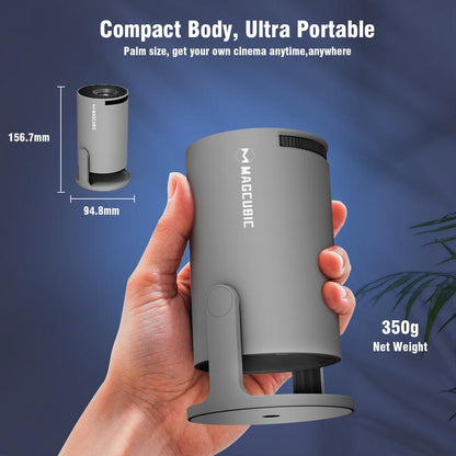 Magcubic Projector Android 14 Hy300 Pro, Dual Wifi6, 290 Ansi Brightness, 1280X720P Resolution, 3D Ready, Home Theater, Table Mount